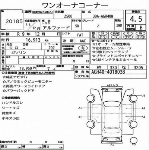 AUCTION SHEET